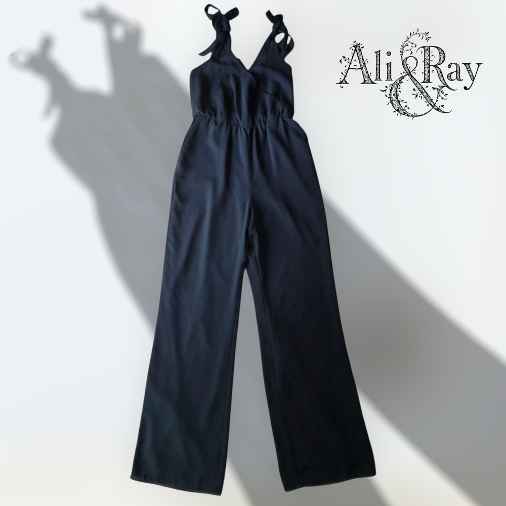 Ali & Jay Black Sleeveless Jumpsuit Medium #CAP17 - Picture 2 of 13